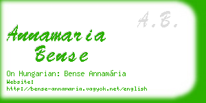 annamaria bense business card