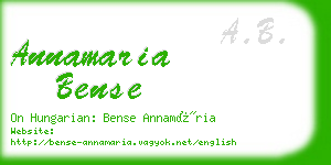 annamaria bense business card